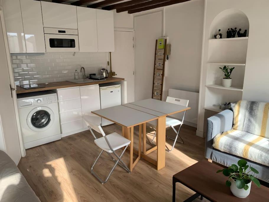 Studio Lumineux, Refait A Neuf, Metro Jourdain Paris Dış mekan fotoğraf